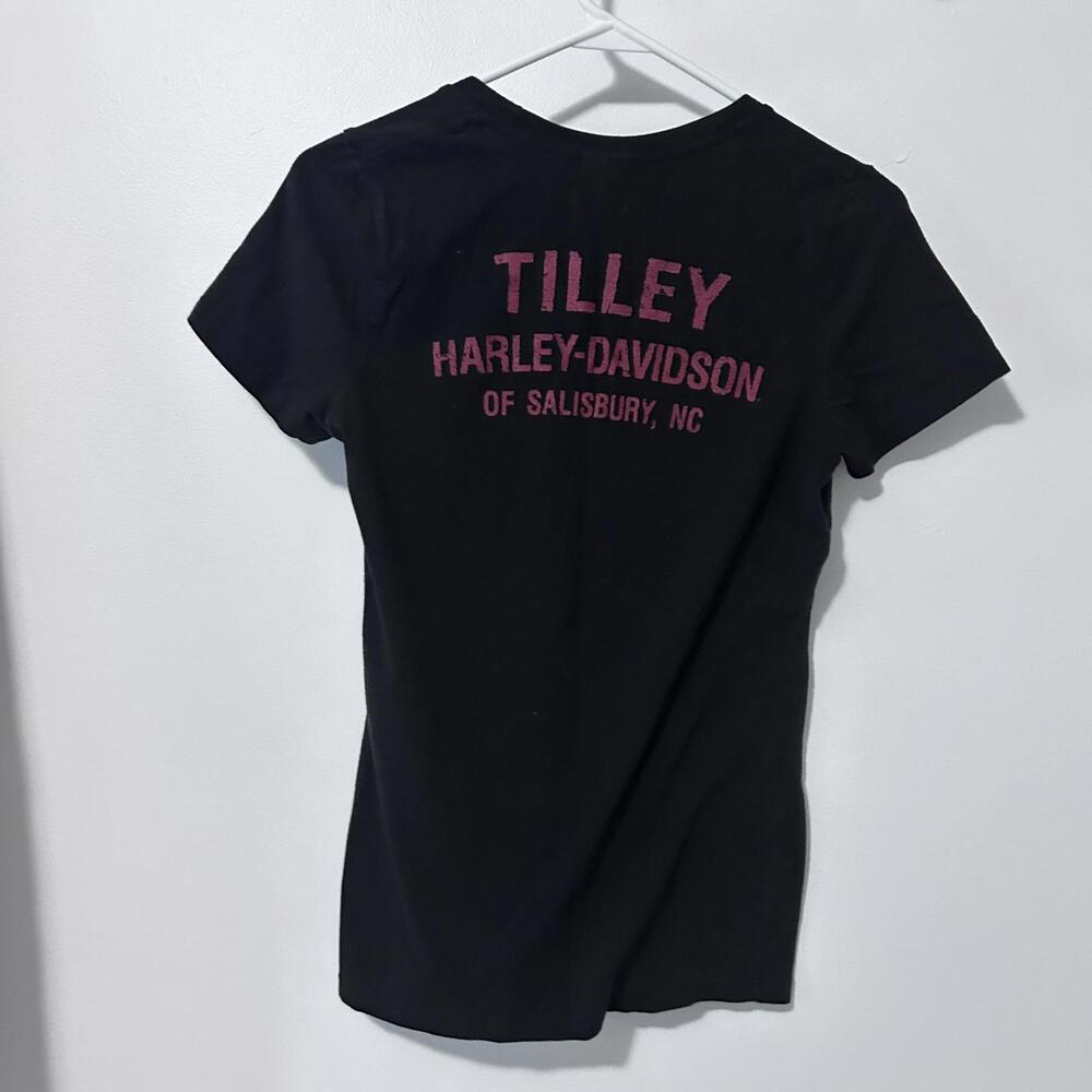 Tilley Harley Davidson Black Short sleeve tee Women's size M‎ - Picture 5 of 6